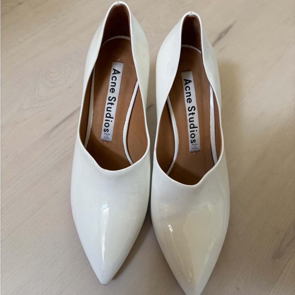 Acne Studio White Heeled Shoes